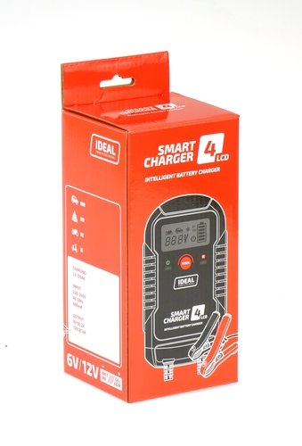 Inteligentny prostownik do ładowania akumulatorów WET/GEL/MF/AGM SMART CHARGER 4 LCD 6/12V 5