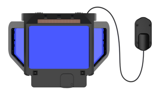 Przyłbica APS Expert D31 PANORAMIC GREY MATT 4