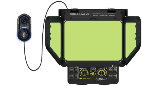 Przyłbica APS Expert D43 PANORAMIC BLACK 3