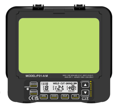Przyłbica APS Expert P31 F1 BLACK+RED 5