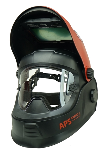 Przyłbica APS Expert P33 RC2 F1 BLACK+RED 4