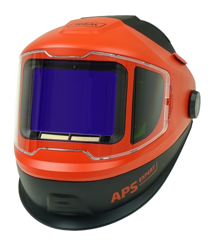 Przyłbica APS Expert P33 RC2 FS1 BLACK+RED 2