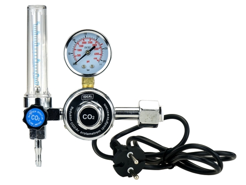 Reduktor CO2/Ar z rotametrem i podgrzewaczem 230V 3