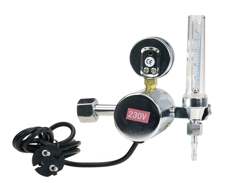 Reduktor CO2/Ar z rotametrem i podgrzewaczem 230V 6
