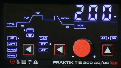 PRAKTIK TIG 200 AC/DC LED 5