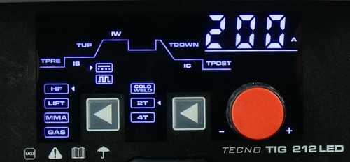 TECNO TIG 212 DC PULSE LED 5