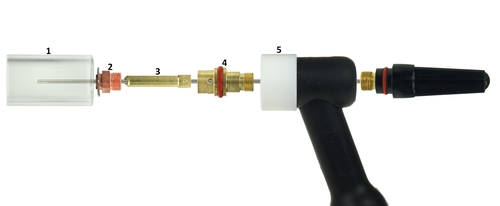 Zestaw części PYREX S 2,4mm TIG17-26-18 5