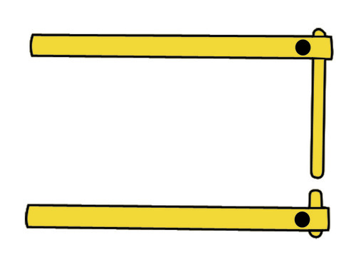 Ramiona z elektrodami prostymi L=250 3