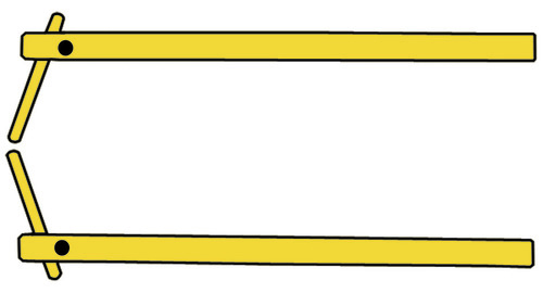 Ramiona z elektrodami skośnymi L=350 3