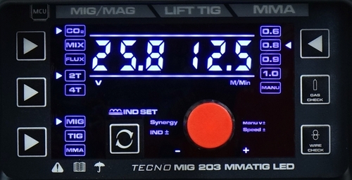 TECNO MIG 203 LED MIG/TIG/MMA SYNERGIC + TIG ACX 11