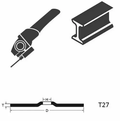 Tarcza do szlifowania metalu 125x6,5x22,23 A24N Standard wypukła AbraBETA 000080125 2