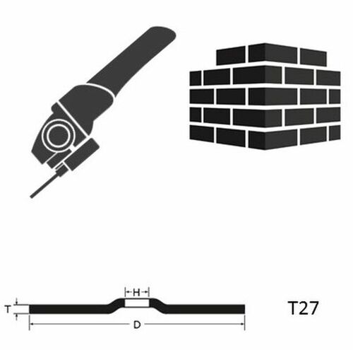 Tarcza do szlifowania betonu 125x6,5x22,23 C24R Standard wypukła AbraBETA 000570125 2