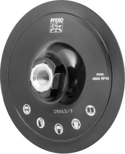 Talerz wsporczy do wykroju ściernego na rzep KRH 125mm M14 Pferd 42710254 2