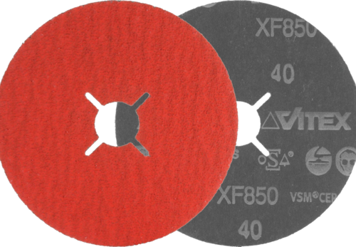 Krążek fibrowy do aluminium XF850 VSM CERAMICS 125x22mm P40 promienisty VSM 75462526 3