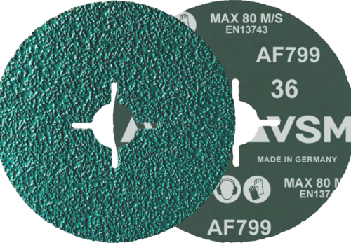Krążek fibrowy do metalu AF799 ACTIROX 125x22mm P60 promienisty VSM 75495903 3