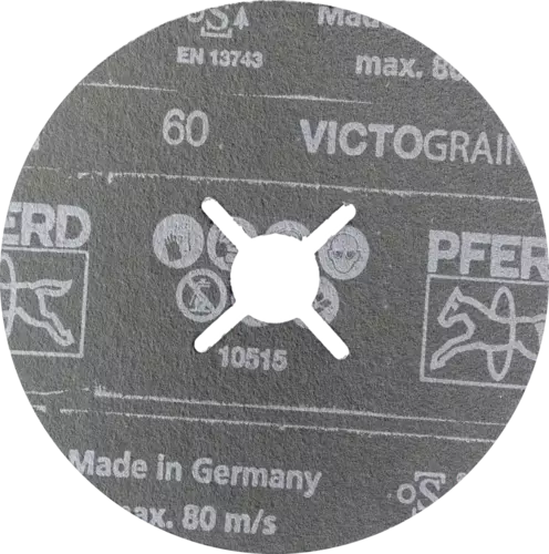 Krążek fibrowy do metalu VICTOGRAIN 100x16mm P60 promienisty Pferd 64279019 2