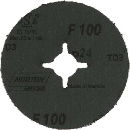 Krążek fibrowy do metalu F 100 125x22mm P24 promienisty Norton 66623385764 2