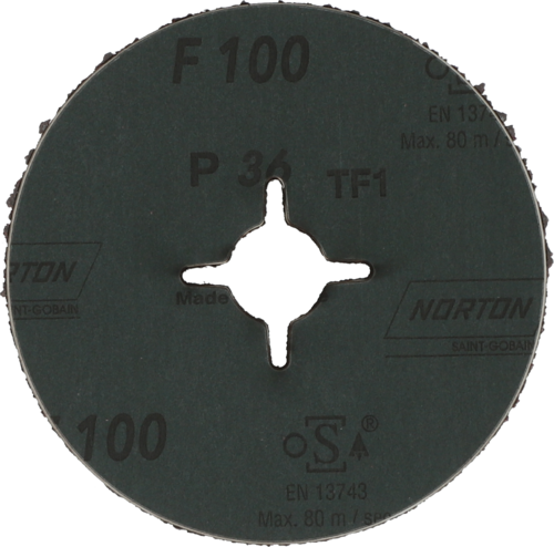 Krążek fibrowy do metalu F 100 125x22mm P36 promienisty Norton 66623385768 2