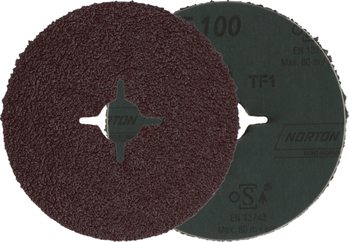 Krążek fibrowy do metalu F 100 125x22mm P36 promienisty Norton 66623385768 3