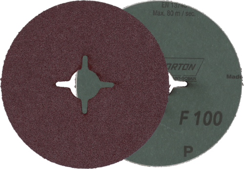 Krążek fibrowy do metalu F 100 125x22mm P60 promienisty Norton 66623385775 3