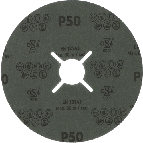 Krążek fibrowy do metalu Bronze TKF 100 125x22mm P50 promienisty Atlas 78072755147 2