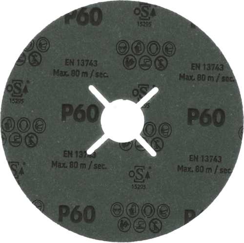 Krążek fibrowy do metalu Bronze TKF 100 125x22mm P60 promienisty Atlas 78072755148 2