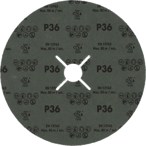 Krążek fibrowy do metalu Bronze TKF 100 180x22mm P36 promienisty Atlas 78072755154 2