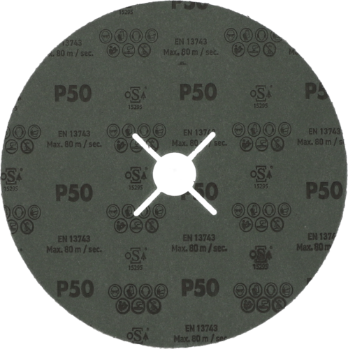 Krążek fibrowy do metalu Bronze TKF 100 180x22mm P50 promienisty Atlas 78072755156 2