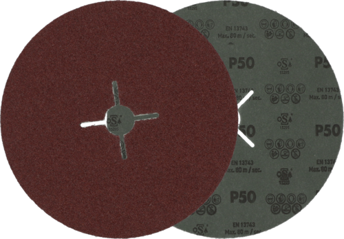 Krążek fibrowy do metalu Bronze TKF 100 180x22mm P50 promienisty Atlas 78072755156 3