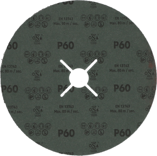 Krążek fibrowy do metalu Bronze TKF 100 180x22mm P60 promienisty Atlas 78072755157 2