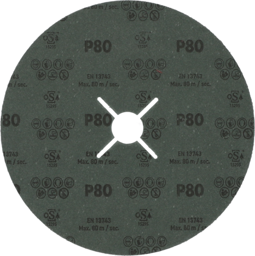 Krążek fibrowy do metalu Bronze TKF 100 180x22mm P80 promienisty Atlas 78072755158 2