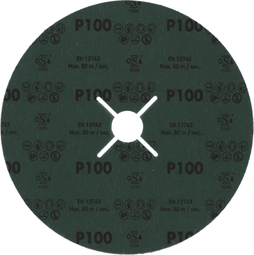 Krążek fibrowy do metalu Bronze TKF 100 180x22mm P100 promienisty Atlas 78072755159 2