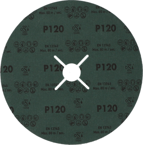 Krążek fibrowy do metalu Bronze TKF 100 180x22mm P120 promienisty Atlas 78072755161 2
