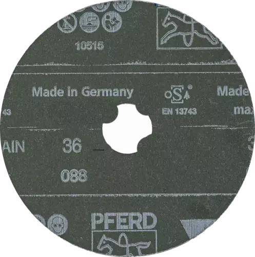 Krążek fibrowy do metalu VICTOGRAIN 115x22mm P36 promienisty Pferd 64279012 2