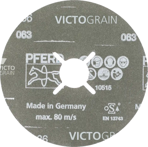 Krążek fibrowy do metalu VICTOGRAIN-COOL 115x22mm P36 promienisty Pferd 64279002 2