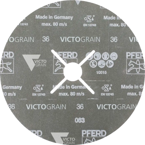 Krążek fibrowy do metalu VICTOGRAIN-COOL 180x22mm P36 promienisty Pferd 64279004 2