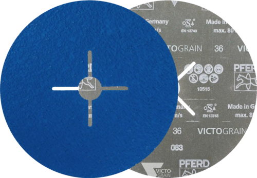 Krążek fibrowy do metalu VICTOGRAIN-COOL 180x22mm P36 promienisty Pferd 64279004 3