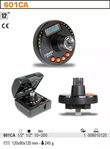 Wskaźnik kąta momentu i dokręcania elektroniczny 10-200 Nm zabierak 1/2" Beta 601CA 4
