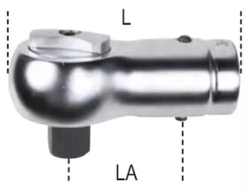 Głowica wymienna 3/4" do kluczy dynamometrycznych z dwukierunkowym mechanizmem zapadkowym i trzpieniem Ø 22 mm Beta 622/3/4 2