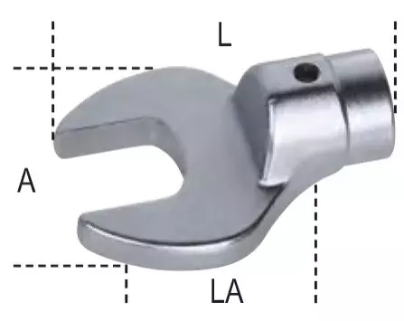 Głowica wymienna płaska 27 mm do kluczy dynamometrycznych z trzpieniem Ø 22 mm Beta 644/27 2