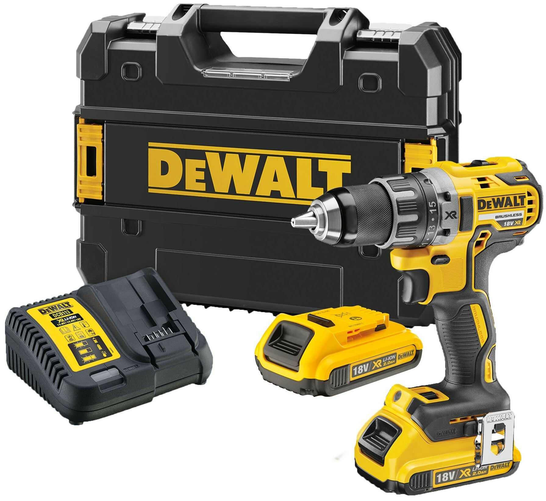 Wiertarko-wkrętarka XR 18V 2 aku 2Ah Li-Ion DeWalt DCD791D2-QW