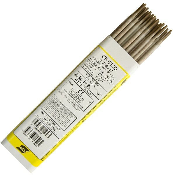 ESAB OK 63.30 KWAS 3.25 mm 4.3 kg 316L - Elektrody rutylowo-kwaśne