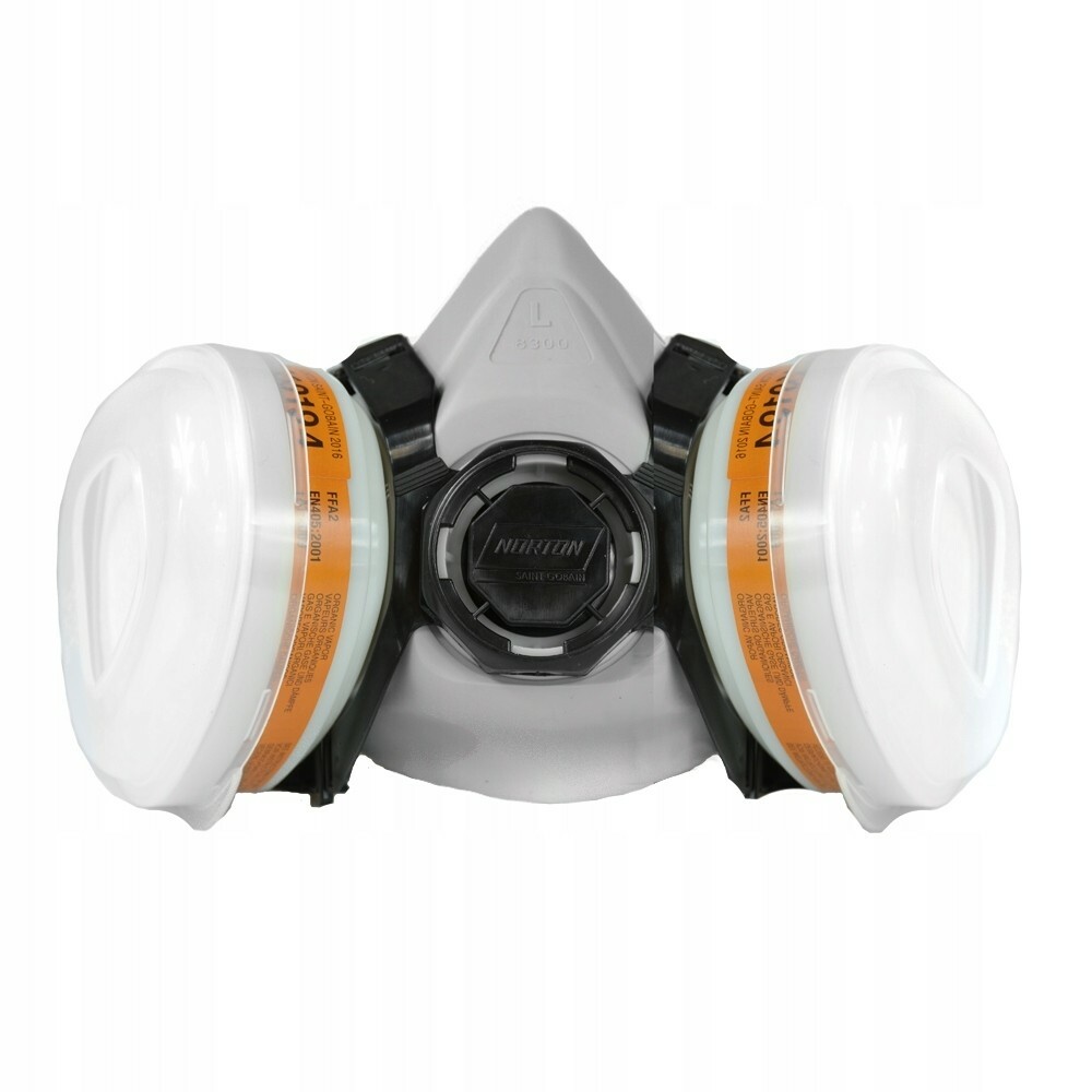 Maska przeciwpyłowa lakiernicza z dwoma filtrami NORTON A2P2