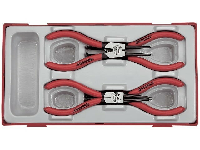 4-elementowy zestaw szczypiec do wewn. i zewn. pierścieni osadczych Teng Tools TT474-5
