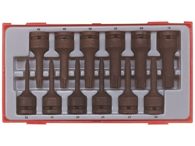 12-elementowy zestaw grotów maszynowych TX Teng Tools TT9212TX