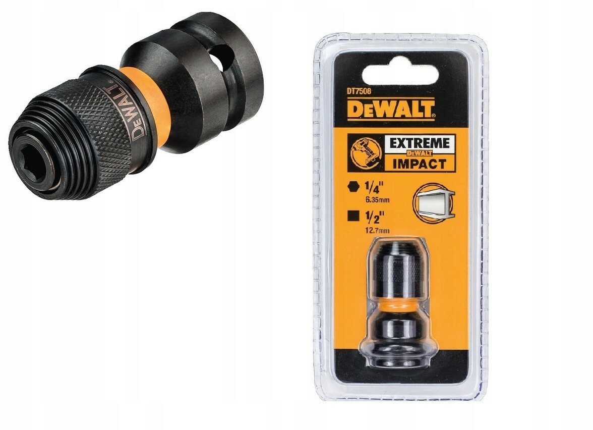 Przejściówka/adapter DT7508 udar 1/2 do bitów 1/4