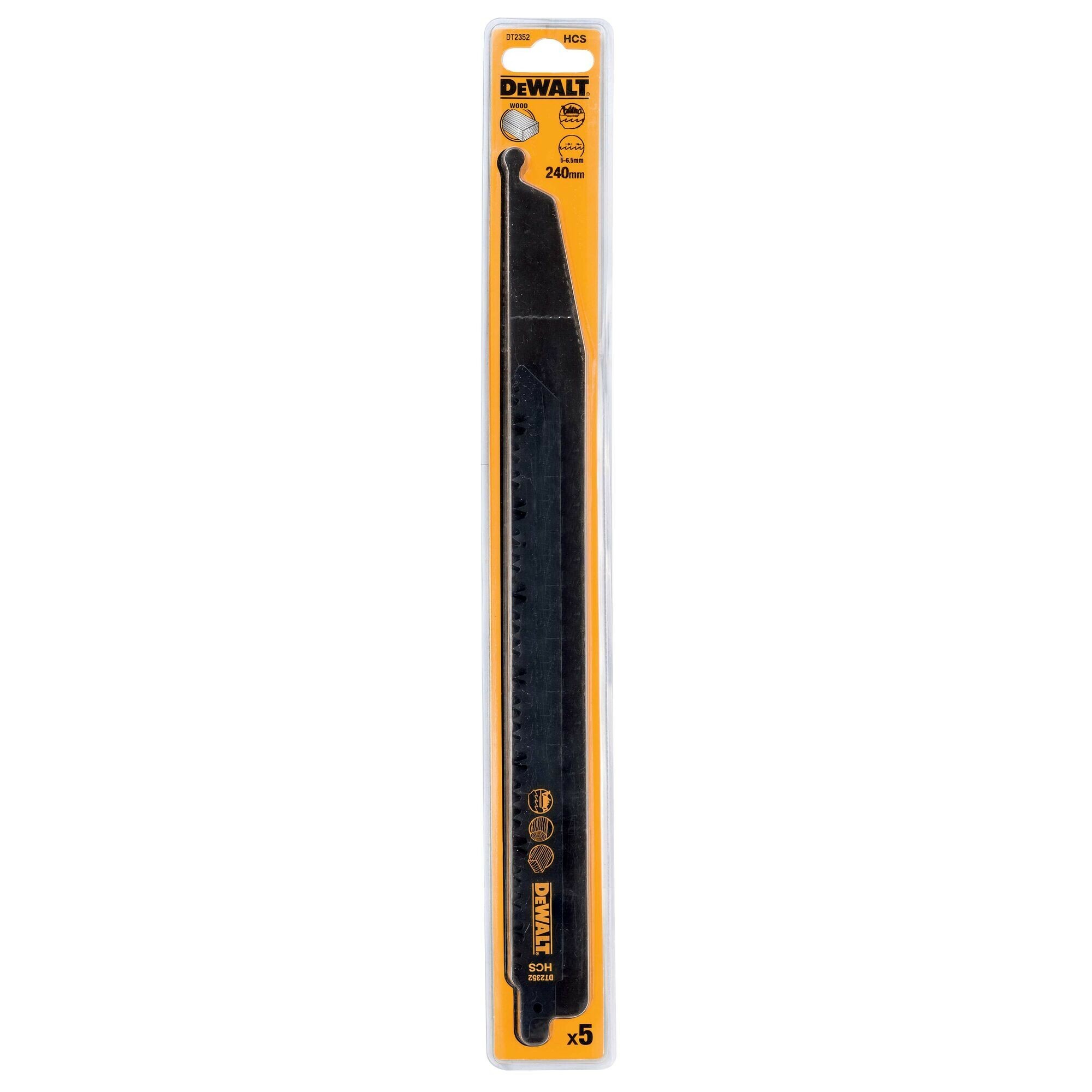 Brzeszczot do drewna 240mm DT 2352 KOBALT 5szt.