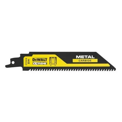 Brzeszczot bagnetowych do metalu, 8 zębów/cal, 230mm serii XR Extreme Metal Carbide DeWalt DT20435