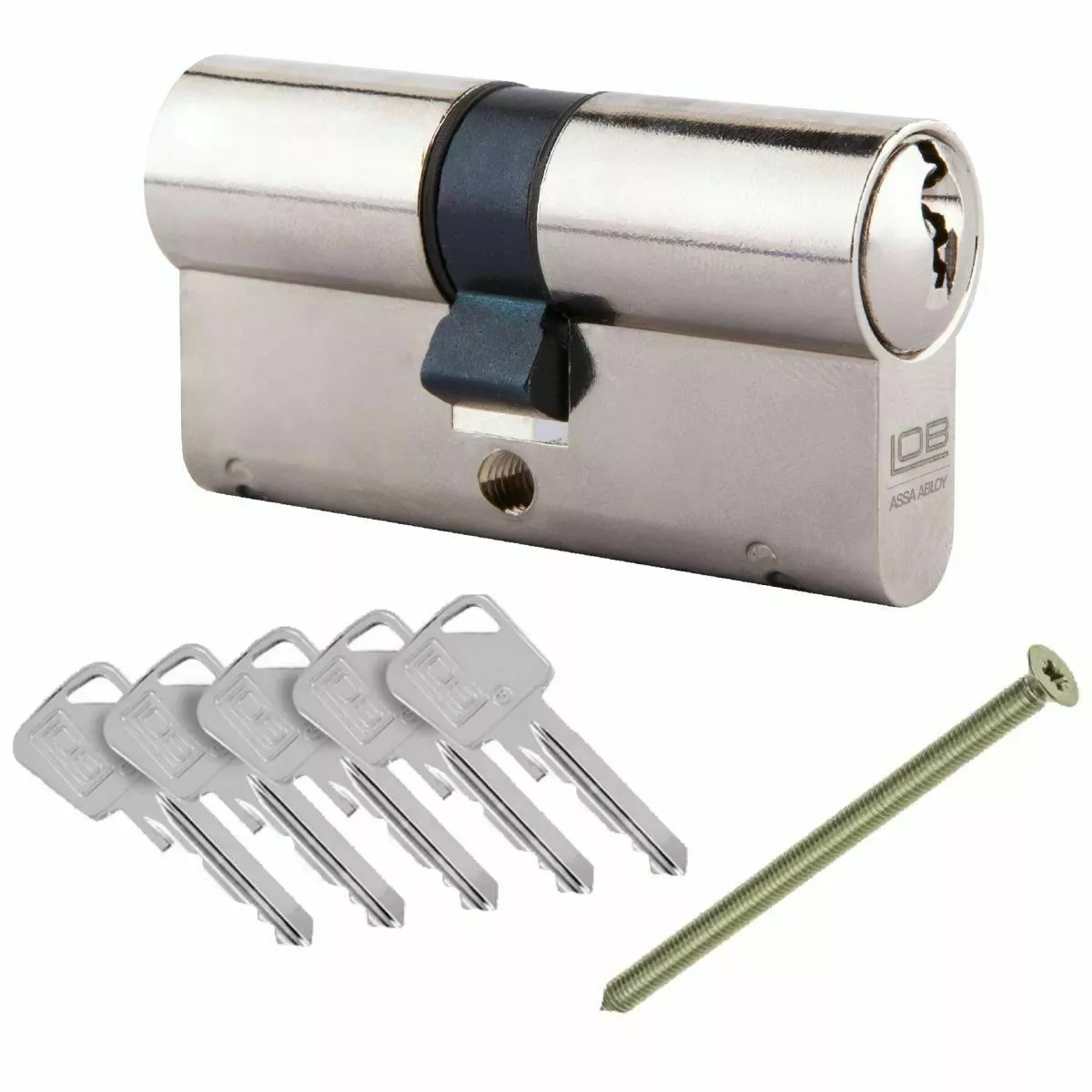 Wkładka do zamka 30/30 dwustronna LOB Ares blister nikiel