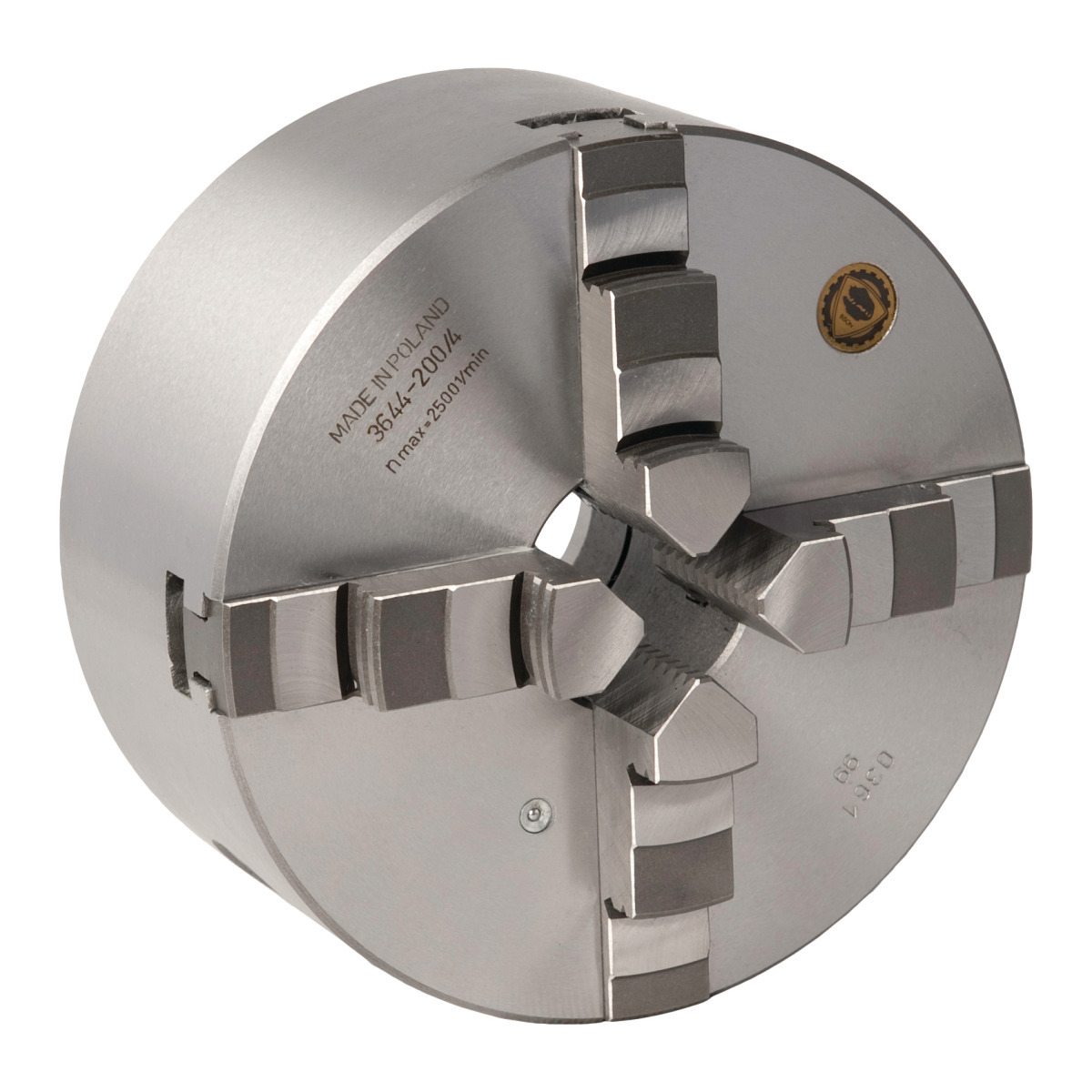 BISON uchwyt tokarski czteroszczękowy stalowy Camlock, mocowanie centryczne Optimum Ø 250 mm DIN 6350 do A2-5